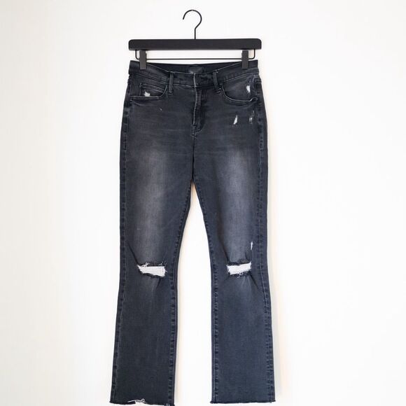Mother Denim The Rascal Ankle Snippet Gray Jeans Stealing Shadows Size 26 - Picture 2 of 9